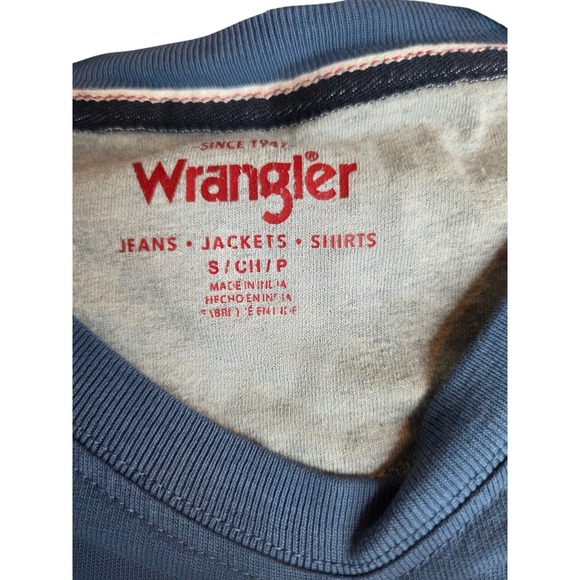 Wrangler Men's Blue Short Sleeve Pocket T Shirt Size S - Picture 4 of 4